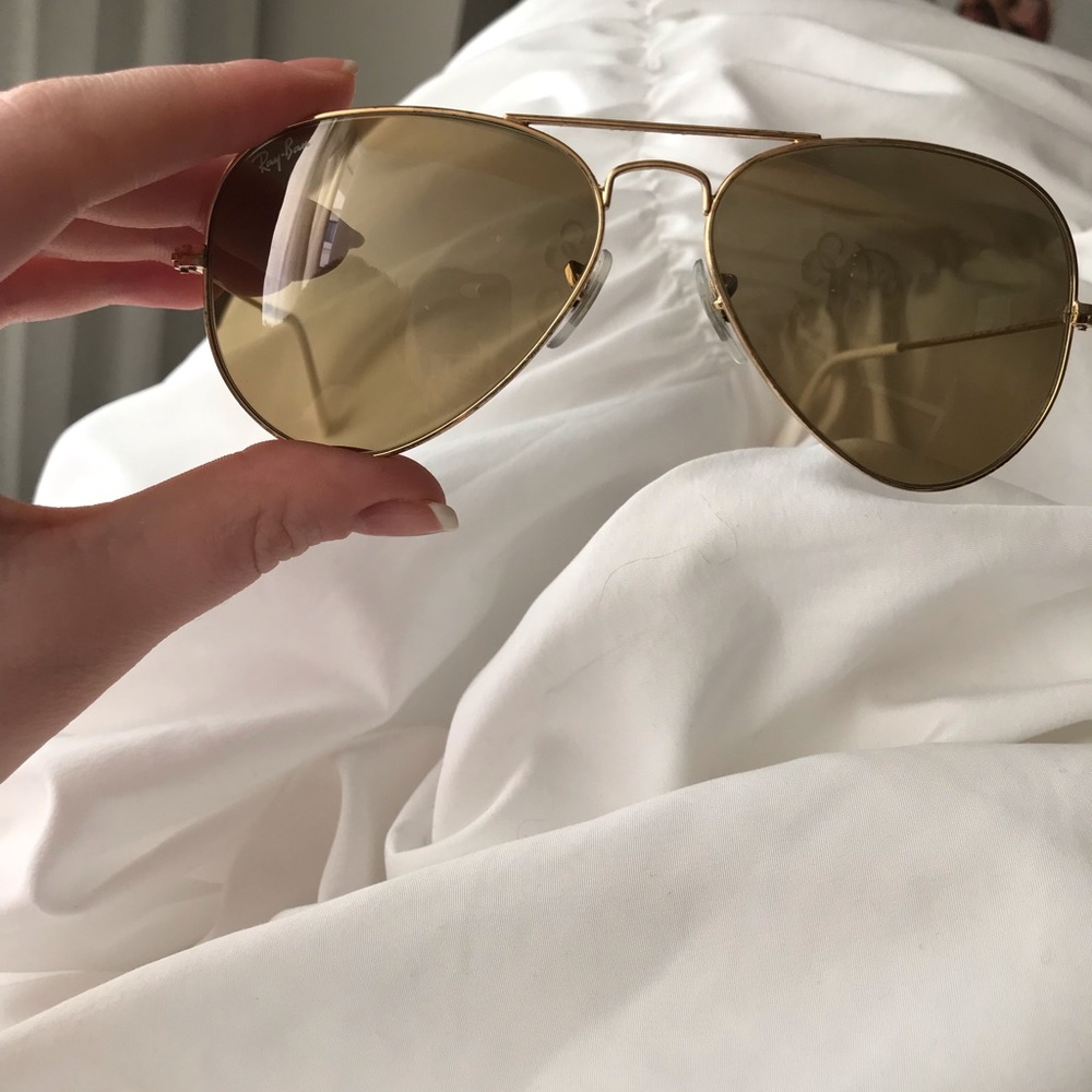 brown ray ban aviator sunglasses